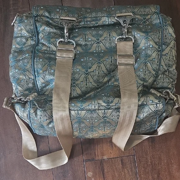 Petunia Pickle Bottom Blue and Tan Baby Bag - Picture 2 of 8